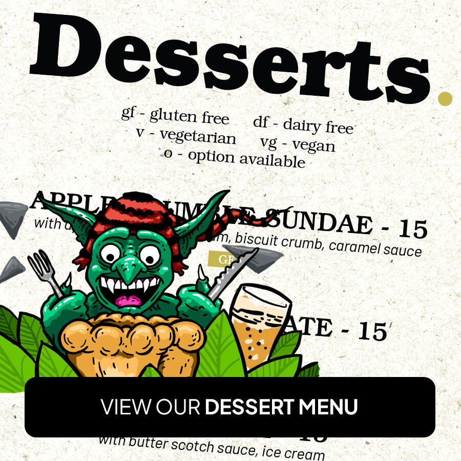 Dessert Menu The Earl of Spencer Dessert Menu