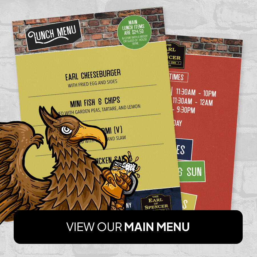 The Earl Of Spencer Lunch Menu
